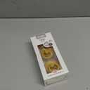 Bibs Pacifiers Color Collection, Set of 2 BPA-Free Latex Pacifiers Made in Europe, Round Nipple Baby Pacifier. (6+ Month (Pack of 2), Mustard)