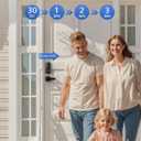 Philips Smart Lock with Handles, Keyless Entry Front Door Lock Set, Smart Keypad Deadbolt with Handle, Digital Door Lock for Front Door, App Fingerprint PIN Code Unlocking, Auto Locking