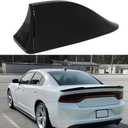 Shark Fin Antenna Cover for Car, AM/FM Radio Signal Roof Aerial Decoration, Vehicle Shark Fin Shape Cover with Adhesive Tape, Replacement for SUV Truck Van Most Auto Cars