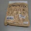 SHAPERX Women's Shapewear Bodysuit Tummy Control Seamless Zip-Up Body Shaper Waist Defining Body Suit, SZ5861-Beige-3XL