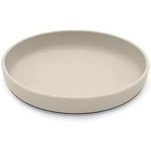 nouka Flat Plate | 100% Food-Grade Silicone | Comes With A Lip Edge | Non-Slip & Soft | Dishwasher Friendly | Shifting Sand | Size 7.5 in