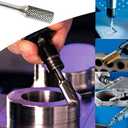 5 PCS Double Cut 6X12MM Head SizeTungsten Carbide Rotary Burrs for Rotary Drill Die Grinder for Drilling Polishing Carving Engraving by Lukcase