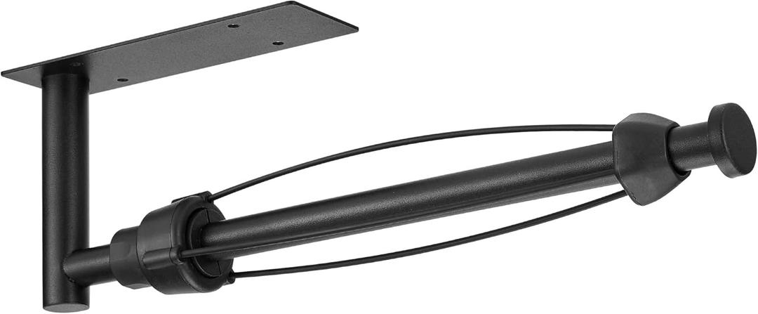 Under Cabinet Wall Mount Paper Towel Holder, Self-Adhesive Bar, Stainless Steel 13 inch (Black)