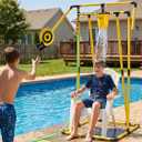 A11N SPORTS Splash Bucket Game - Water Dunk Play for Teens & Adults, Oversized Backyard Soaking Fun, Alternative Dunk Tank for Carnivals & Summer