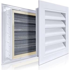 ForoGore 2 Pack 12" x 12" Gable Vent Aluminum Attic Vent with Screen Door Vents for Exterior Door Ventilation in House Shed Vent