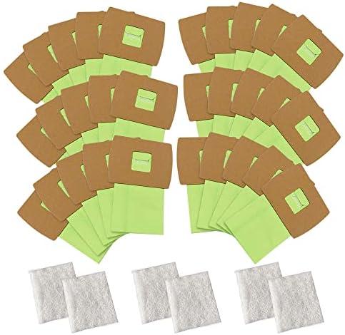 30 Pack Type BB Canister Bags Replacement Fit for Oreck XL Canister Vacuum bags Buster B,PKBB12DW BB180 BB280 BB850 BB870 BB900 BB1000 MV160 with 6 Motor Filter BM04 Kit ATXKXE