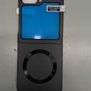 MAKAVO for Samsung Galaxy Z Flip 6 Case, Flip 7 FE Case Compatible with MagSafe, with Built-in Screen Protector, Flip6 Slim Hard Magnetic Phone Case, Black