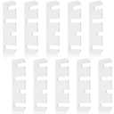 MorningRo 10 Pcs Hardware Door Hinge Shims Stainless Steel Metal Coated Finish Door Hinge Shim for Repair Kit (4 Inch,White)
