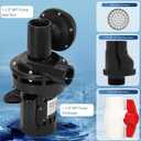 Automatic Utility Sink Pump Installed Directly Under Sink Gravity-free Drainage Heavy-Duty Thermoplastic 115V Includes Drain Screen Check Valve & Ball Valve