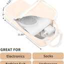 Ceneda 7 Set Compression Packing Cubes for Travel, Luggage Organizer Bags Suitcase Organizer for Travel Essentials, Packing Cubes for Suitcase, Handle Storage Bags Set (Beige)