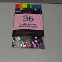 Dual Markers Brush Pens Easter Basket Stuffers, 36 Art Markers for Gifts Trendy Stuff, Double Tip Colored Pen for Adult Coloring Books Art Suppliers