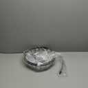 2-Tier Fruit Basket Bowl Stackable Vegetable Storage with Banana Tree Hanger Stand for Kitchen Countertop, Metal Wire Basket for Bread Onions Potatoes Black