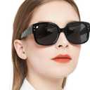 AEZUNI Trendy Reading Sunglasses Women Stylish Square Sun Readers UV Protection Glasses 1.0 1.5 2.0 2.5 3.0 3.5 (Not-bifocal