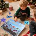 2025 Mini 3D Printed Animals Christmas Advent Calendar, 24 piece articulated flexible figurine toy Set, Birthday gifts for boys and girls, party gifts