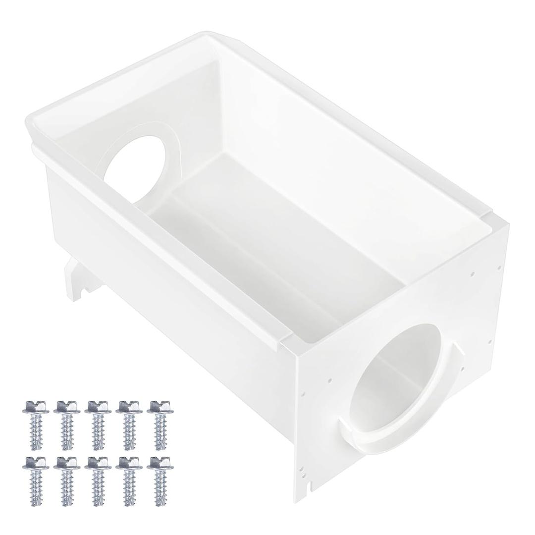Upgraded W10850492 Refrigerator Ice Bucket Compatible with Whirlpool Kenmore Maytag Amana Ice Maker Replacement Parts W10670844 Ice Container Bin WRS321SDHB00 WRS322FDAM04 WRS321SDHZ05 WRS321SDHZ08