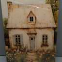 Farmhouse Barn Landscape Canvas Wall Art Modern Farmhouse Farm Beige Wall Decor Pictures Vintage Rustic Field Daisy Nature Wind Posters Prints for Home Corridor Bedroom Living Room Decoration