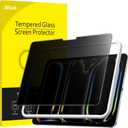 JETech Privacy Screen Protector for iPad Pro 11-Inch M5/M4 (2025/2024) with Easy Installation Tool, Anti-Spy Tempered Glass Film, 1-Pack