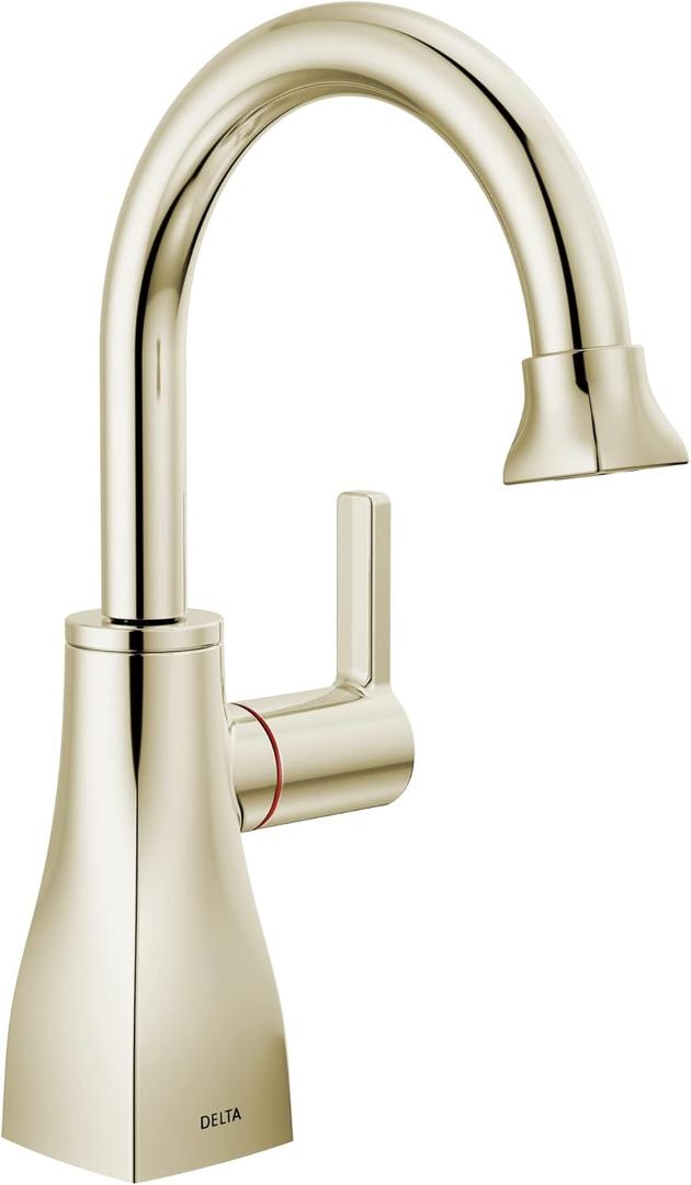 DELTA FAUCET Contemporary Square Instant Hot Water Dispenser (Polished Nickel)