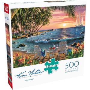 Buffalo Games - Kim Norlien - Summertime - 500 Piece Jigsaw Puzzle For Adults -Challenging Puzzle Perfect for Game Nights - Finished Size is 21.25 x 15.00 (Multicolor)