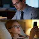 YIMI Mens Blue Light Glasses Men Computer Gaming BlueLight Blocking Glasses Metal Anti Eyestrain Clear Lens Eye Protection