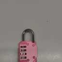 ZHEGE Combination Lock, 4 Digit Combination Padlock Outdoor, School Lock, Gym Locks (Pink) (1P)