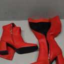 Modatope Knee High Boots Women Chunky Heel Square Toe Heeled Tall Boot for Women Fashion Side Zipper Long Boot (8)