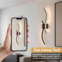 CANEOE Modern LED Wall Sconce Set of Two, 3000K Warm White Led Wall Light Fixture, 31.5inch Black Modern Sconces Wall Lighting for Bedroom, Living Room, Hallway, Staircase, Bathroom