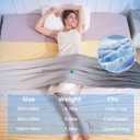 Bearhug Cooling Blanket - Cooling Comforter Twin Size 60x90 Inches Soft Breathable Dual-Toned Gradient Yellow & Gray, The Cold Blanket and Cooling Comforter for Hot Sleepers Q-Max>0.45