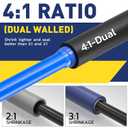 haisstronica 4:1 Heat Shrink Tubing Kit,1/4 Inch 10Ft Adhesive Lined Marine Resistant Grade Shrink Wrap -Perfect for Home and Industrial,Black