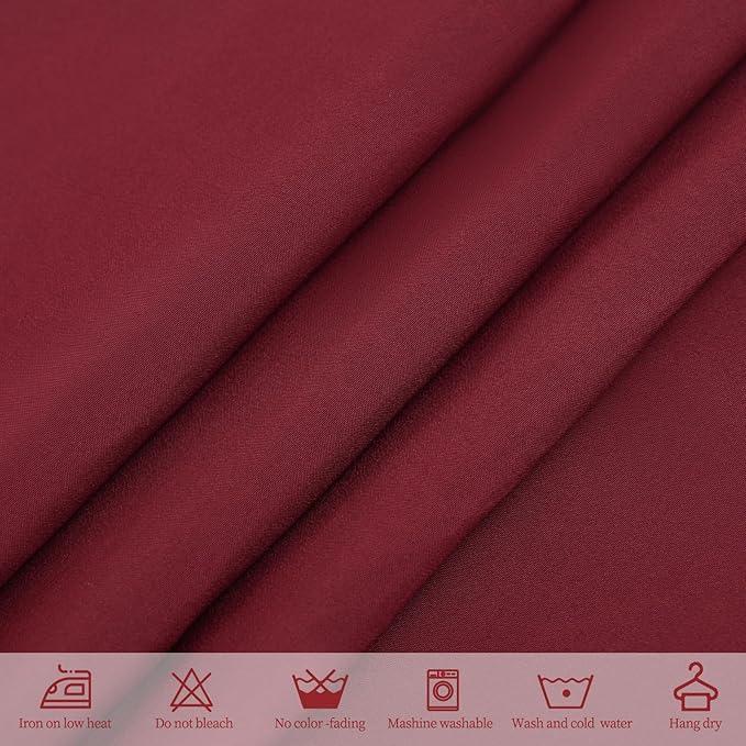 6 Pack Black Square Tablecloths -65 Inch, Polyester Table Cover for Square Table, Stain and Wrinkle Resistant Washable Fabric, Restaurant Banquet Party