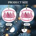 2 x Gift for Girls Ornament 2025, Oh Christmas Tree Ornament  Cute Pink Christmas Tree Decoration, Sweet Treat Cookie, Fun Holiday Dcor Gift for Girls, Friends, or Pink Lovers