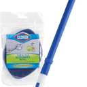 Clorox Extendable Tub & Tile Scrubber with Polyurethane Head Heavy Duty Bathroom Cleaning Brush with Bonus Refill, Pivoting Head, Replaceable Pad, Works with Clorox Wipes