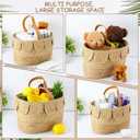 Baby Diaper Caddy Organizer Scalloped Rattan Basket with Handle and Removable Divider Diaper Caddy Basket Handmade Wicker Woven Scalloped and Nursery Storage for Baby Shower Gifts Newborn