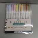 Zebra Pen Mildliner Dual-Tip Highlighters, Chisel and Bullet Tips, Ideal for Bible Highlighting, No Bleed, School Supplies and Teacher Supplies, Assorted Neutral and Gentle Ink Colors, 10-Pack (78701)