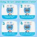 Potty Training Watch for Toddlers, Cute Apple-Shaped Design with 5 Timing Modes (30-180min), Music & Flash Reminders, Magnetic Charging, Compact Screen, Splash-Proof, Gifts for 3-7 Year Old Girls Boys