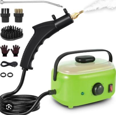 Flgocexs Steam Cleaner for Home,2500W Pressurized Steam Cleaner with 3 Brush Heads Portable Steamer for Cleaning Multi Surface Steam Cleaners with 2L Tank for Floor Car Carpet Upholstery