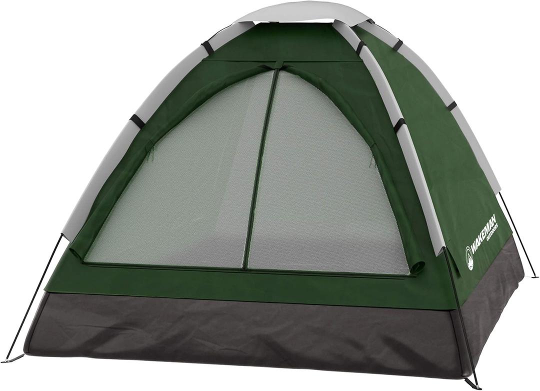 Wakeman Family-Tents Wakeman Outdoors 2 Person Camping Tent (Standard, Green)
