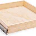 17'W x 21'D Soft Close Slide Out Wood Drawer Organizer for Kitchen, Finished, Bottom or Side Assembly