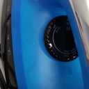 Sunbeam Steammaster Steam Iron, 1400 Watt, Large Anti-Drip Stainless Steel Nonstick Soleplate with 8' Retractable Cord, Horizontal or Vertical Shot of Steam and 3-Way Auto Shut-Off, Black/Blue (Medium)