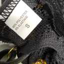 Lilosy Sexy Choker Floral Lace Scallop Sheer Underwire Push Up Garter Belt Lingerie Set 3 Piece (Small, Chain Black)