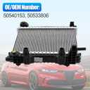 Right Radiator with Oil Cooler For Alfa Romeo Giulia Stelvio 2017-2024 2.0L 2.9L 50540153