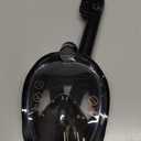 Greatever G2 Full Face Snorkel Mask with Latest Dry Top System,Foldable 180 Degree Panoramic View Snorkeling Mask with Camera Mount,Safe Breathing,Anti-Leak&Anti-Fog (Small-Medium, Black)