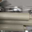 DRomance Flameless Window Candles with Remote and Timer, Battery Operated LED Taper Candles with Suction Cups Set of 6 Christmas Window Candle Holiday Decor(Silver Holders)