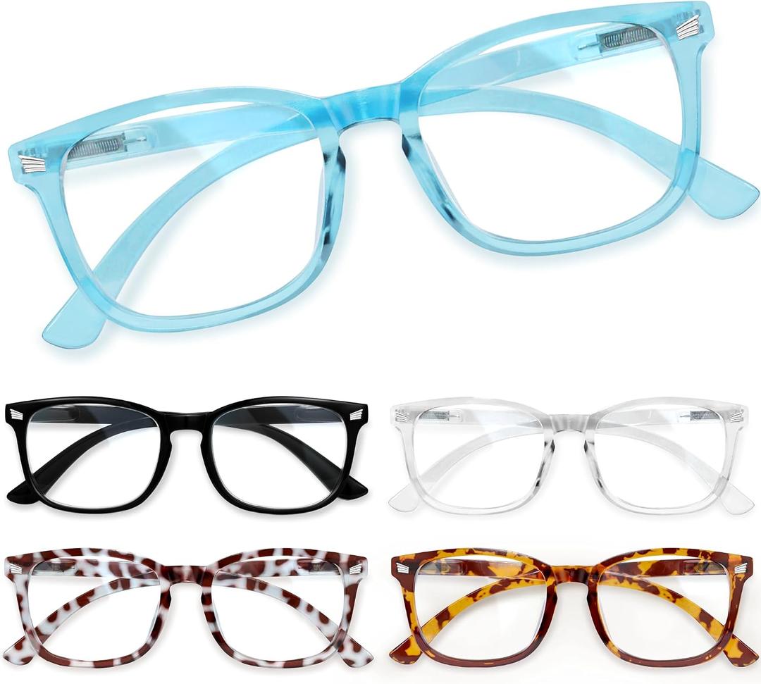 CCVOO Reading Glasses for Women/Men, Eyeglasses, Blue Light Readers for Women/Men, Computer Eye Glasses, Cheaters, 0.75