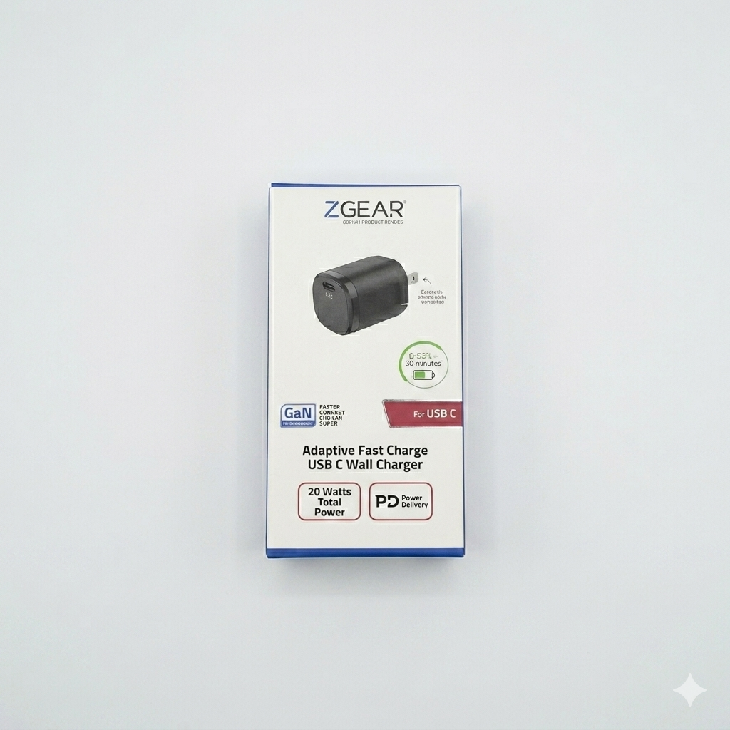 ZGR 20W TYPE C USB WALL CHARGER