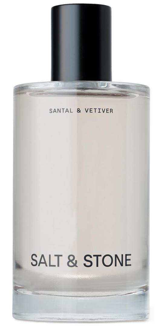 Salt & Stone Body Mist, Santal & Vetiver Scent, Skincare Infused Hair & Body Spray for Women and Men, Hydrating Fragrance with Glycerin and Red Algae, Vegan, Cruelty Free, 3.4 fl oz