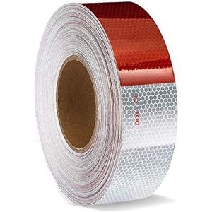 WONDER POINT 2" X 164FT DOT-C2 Reflective Tape, Waterproof Reflector Conspicuity Tape, Safety Sticker Strips for Trailers, Cars, Trucks, Warning Tape Automative Accessories