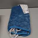 Deepsoon Heating Pad,Electric Heating Pads for Back,Neck,Abdomen,Moist Heating Pad for Shoulder,Knee,Arms,Legs,Dry/Moist Heat & Auto Shut Off,Christmas Gifts for Men and Women,Weighted Blue, 24x12 Inch