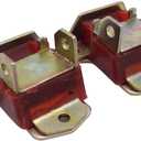 A Pair Polyurethane Motor Engine Mounts Bracket Red Compatible for Small & Big Block Chevy Engine SBC BBC 350