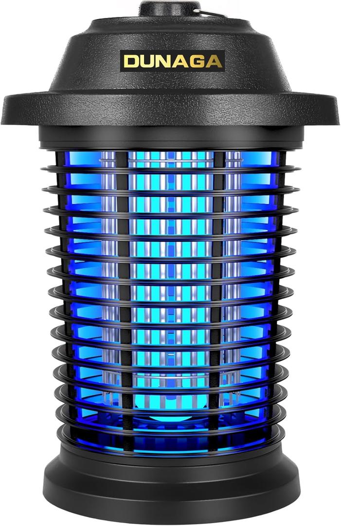Bug Zapper Outdoor, Mosquito Zapper Indoor, Electric Fly Zapper, Fly Traps, Coverage of 1/2 Acre, 15W Light & 4200V Grid Fly Killer for Home, Backyard, Patio